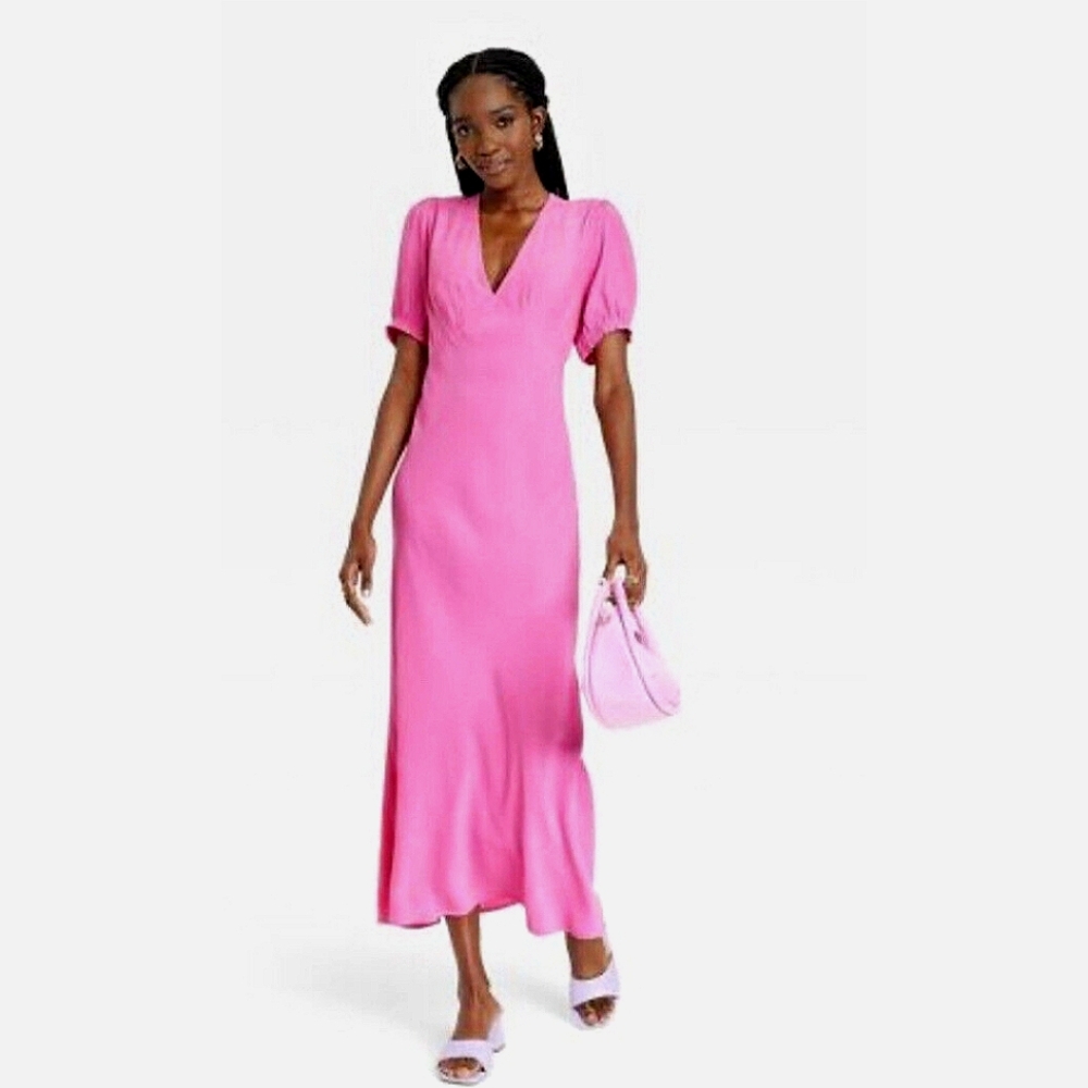 A New Day | Maxi Short Puff Sleeve Summer Dress